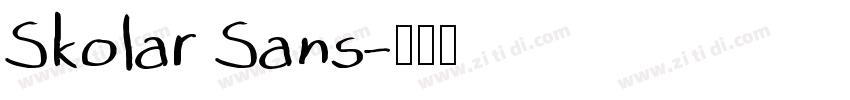 Skolar Sans字体转换